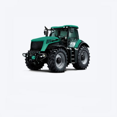 <img src="path/to/your/image.png" alt="Modern green agricultural tractor for farming, equipped with durable large tires – Vesko Agriparts spare parts">