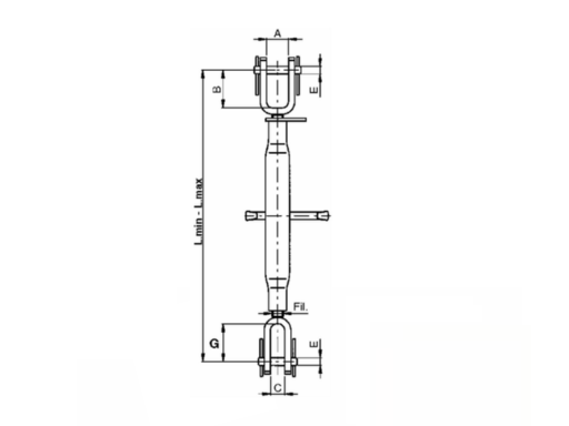 Adjustable leveling arm with a 450 to 600 range, suitable for agricultural machinery and equipment. - 1
