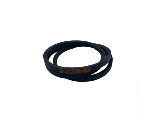 Black agricultural belt "Belt B/H-1965 Stomil," durable, oil-resistant, anti-static, with toothed inner side for heavy-duty machinery.