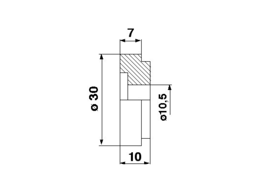 Chopper Knife Bushing 060015 for Claas machinery, durable metal construction, designed for secure and efficient performance in agricultural equipment.-1