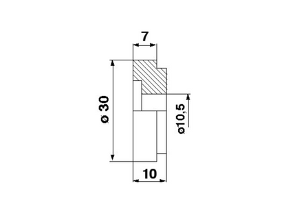 Chopper Knife Bushing 060015 for Claas machinery, durable metal construction, designed for secure and efficient performance in agricultural equipment.-1