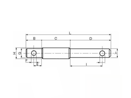 Double Implement Linkage Pin ø 22