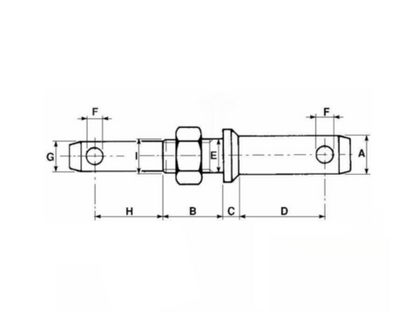 Double Link Pin ø24x2mm 08019