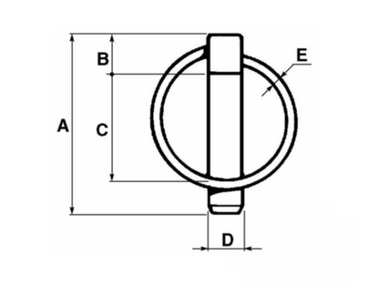 Linch Pin Ø8X54 mm 10520