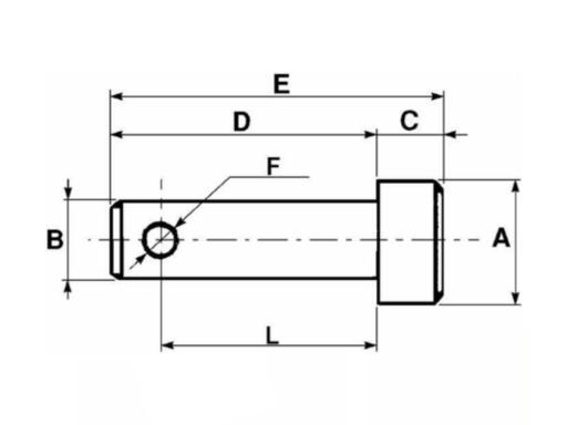 Weld-On Link Pin ø22 - 01447 - 1